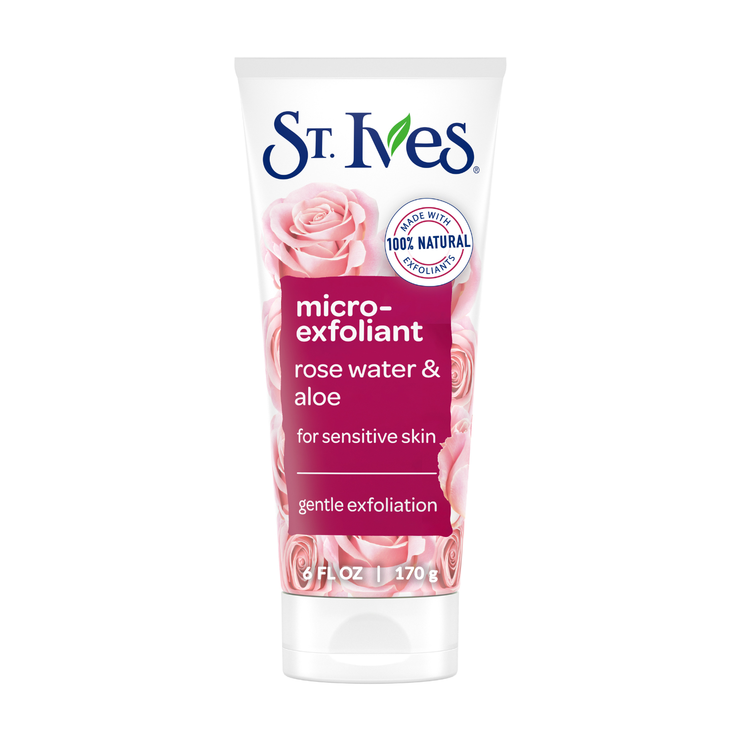 Rose & Aloe Face Scrub for Sensitive Skin